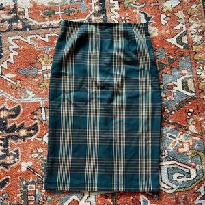 Plaid pencil Skirt